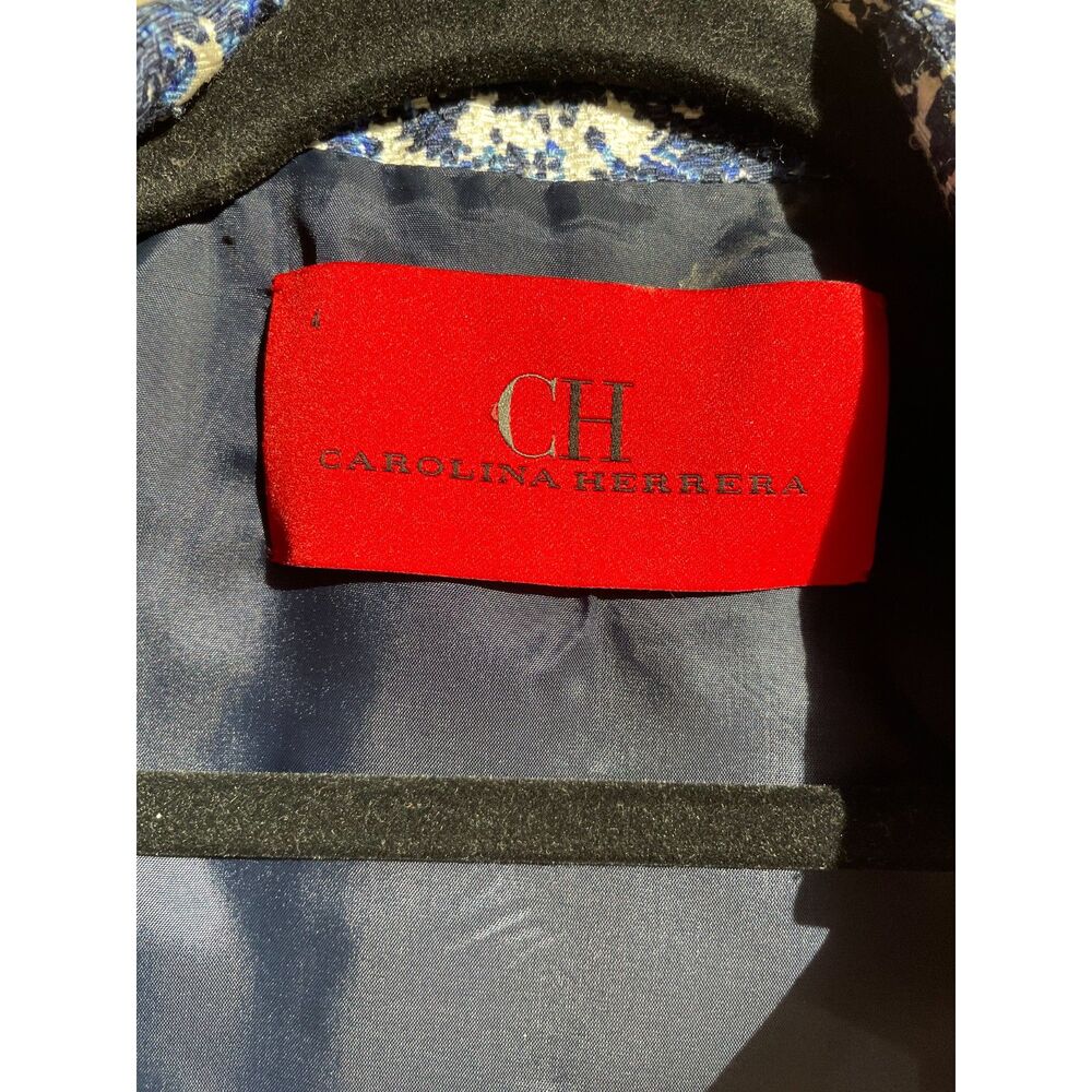 Carolina Herrera Navy and White Jacket - Size 4 - Picture 2 of 5